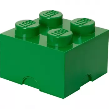 LEGO Storage Brick 4 Green, Uzglabāšanas kaste Zaļa