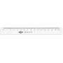 Lineāls WEDO 52 16 160 mm Plastmasas Caurspīdīgs