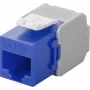 Wentronic Goobay CAT 6a KeyStone RJ45 Jack, Neekranēts, 500MHz, Zili-Balts (90688)
