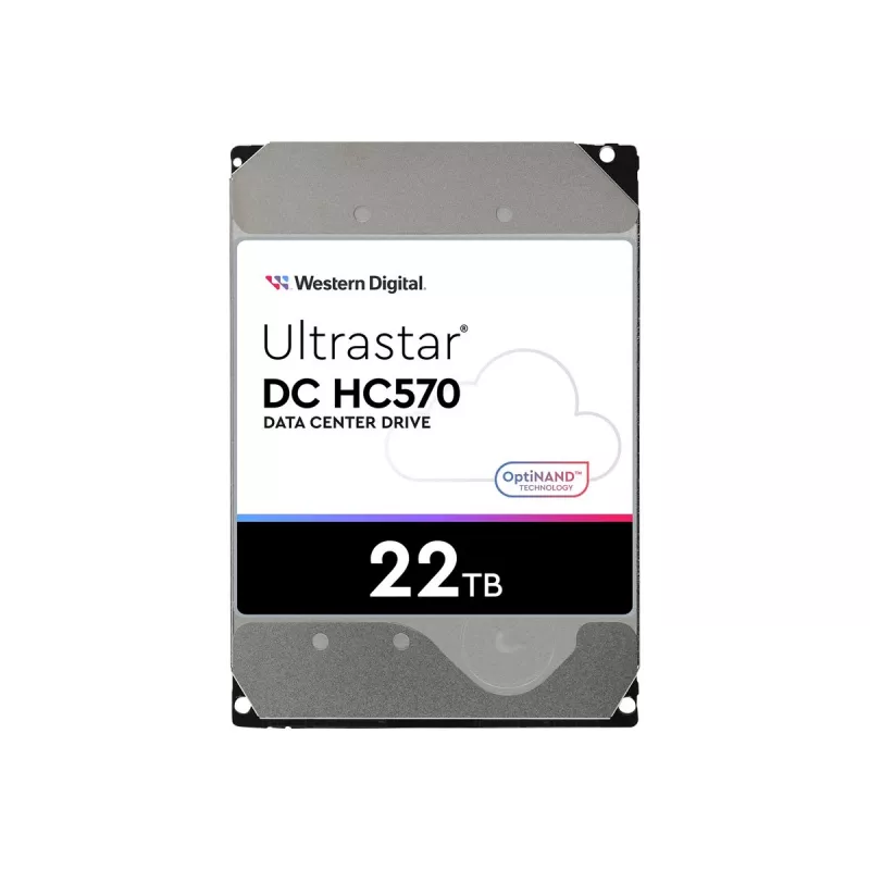 3.5 collu SAS cietais disks Western Digital Ultrastar DH HC570 22 TB, 12 Gbit/s, 7200 RPM, 512 MB kešatmiņa