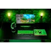 Vadu spēļu austiņas Razer Kraken V4 X — supra-aurālās, 20–20000 Hz, 1.8 m kabelis, 310 g, melns/zaļš