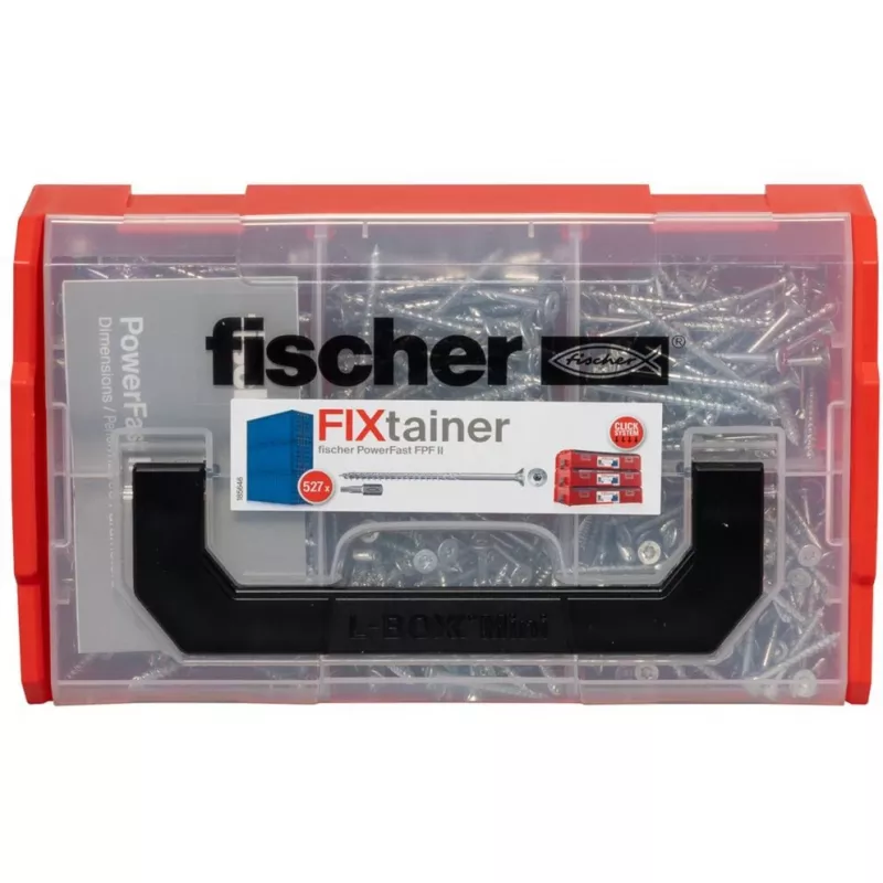 fischer FixTainer PowerFast II TX TG 562272 Skrūvju komplekts kokskaidām, tērauds, cinkots (562272)