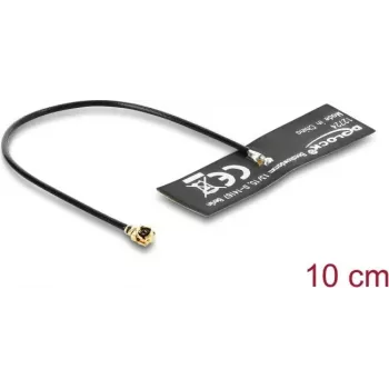 DELOCK WiFi 6 antena I-PEX (MHF® I spraudnis) 4.5–5.0 dBi ar 10 cm FPC kabeli iekšējai līmēšanai