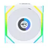 Lian Li UNI FAN SL Wireless LCD ARGB 120mm Balts 3-Pack