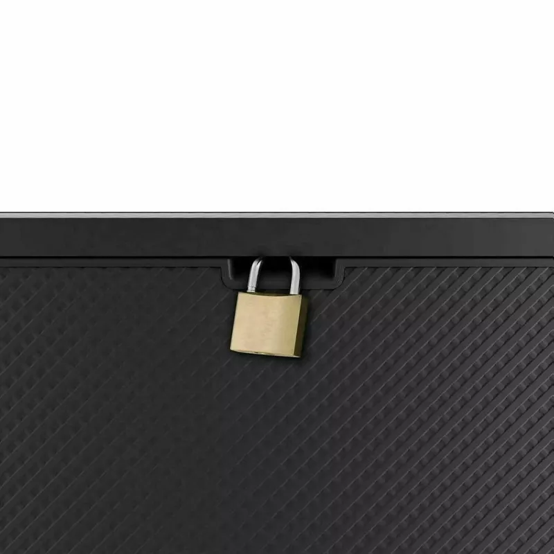Āra glabāšanas kaste Keter 249722 270 L, laikapstākļiem izturīga, grafīta krāsa, taisnstūra 1180×440×580 mm