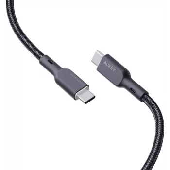 AUKEY CB-KCC101 Nylon kabelis USB C - USB C 1m