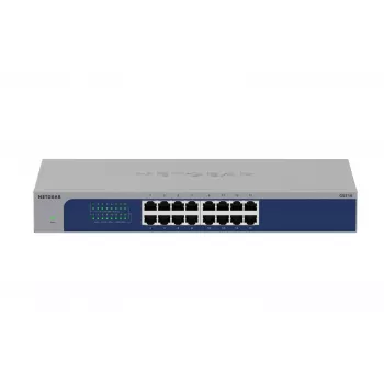 NETGEAR GS516-300EUS tīkla slēdzis Nepārvaldāms Gigabit Ethernet (10/100/1000) Pelēks