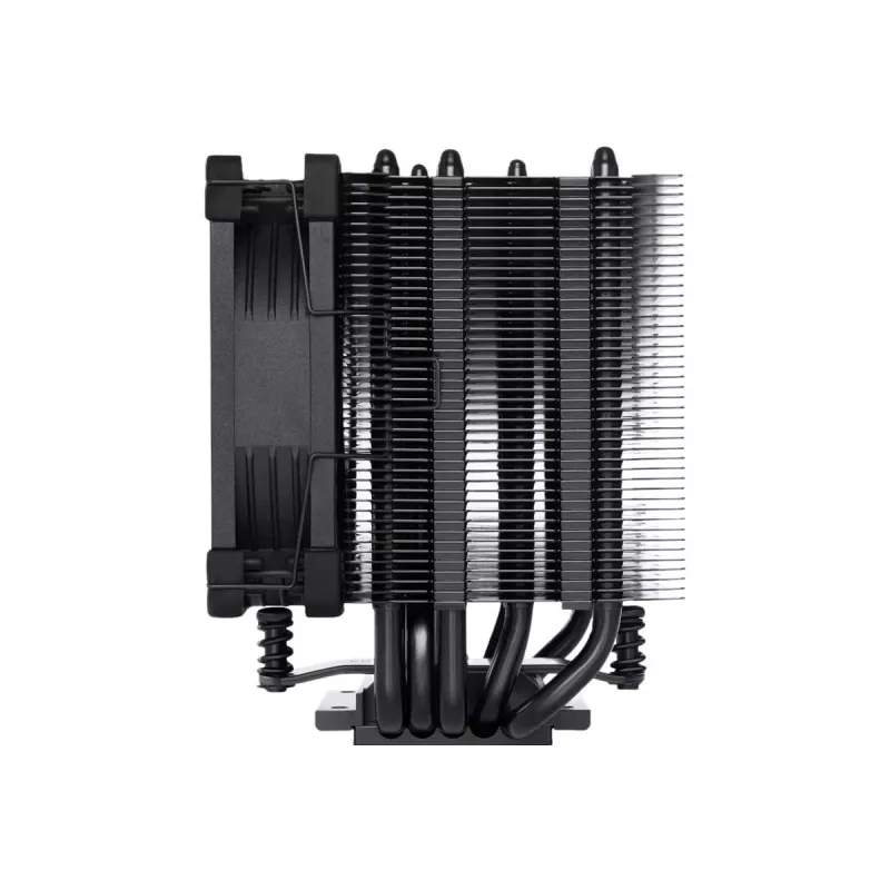 CPU gaisa dzesētājs Noctua NH-U9S chromax.black — 92 mm ventilators, 5 siltuma caurules, 12 V, SSO gultnis, LGA 2066 saderīgs