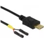 USB kabelis DeLOCK 85395 0.2m USB C Melns