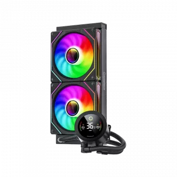 Gamemax ICEBURG 240 DIGITAL BK | Šķidruma dzesēšanas sistēma CPU | Melna