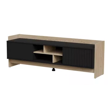 Cama RTV PORTO 2D Skapis 150x38x50 ozols/melns