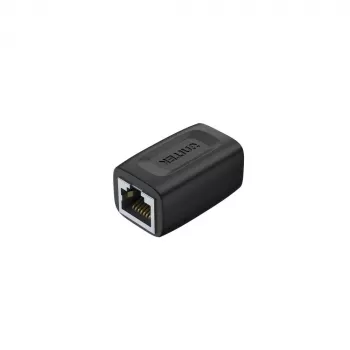 Kabeļu savienotājs Unitek A1026BK RJ-45 sievišķais-sievišķais Cat7 1 Gbit/s melns