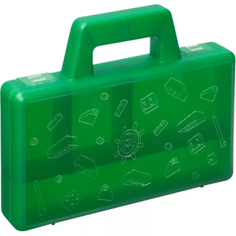 Uzglabāšanas kaste Room Copenhagen Sorting Box LEGO 40870003 Zaļa – modulārs organizators saderīgs ar būvēšanas rotaļlietām