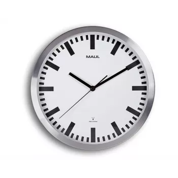 MAULpilot sienas pulkstenis - alumīnijs - balts - 30 cm (9063308)