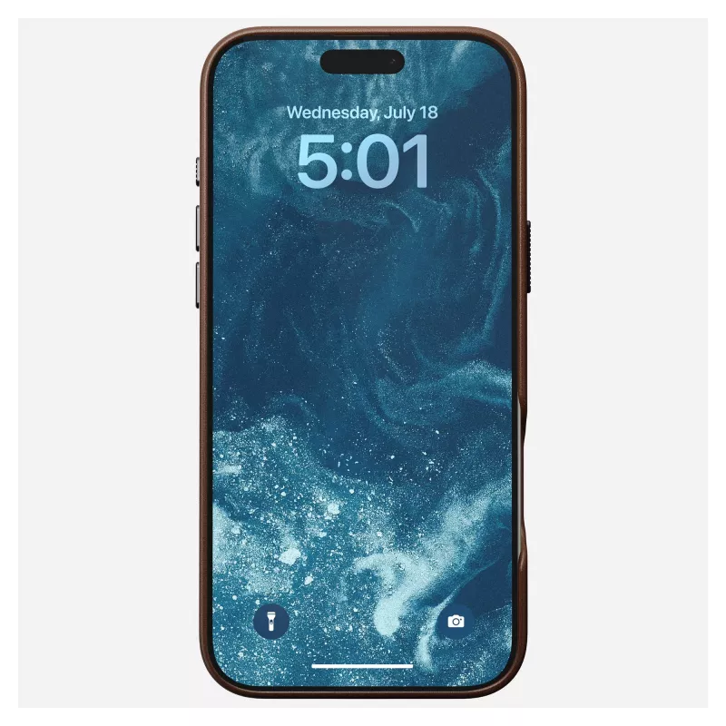 Mobilā telefona maciņš Nomad NM01389385 iPhone 16 Pro Max, 17.5 cm (6.9 collu), brūns, alumīnijs/PC/mikrošķiedra/āda