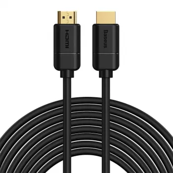 Baseus HDMI 2.0 kabelis, 2x HDMI, 4K 30Hz, 3D, HDR, 18Gbps, 8m (melns)