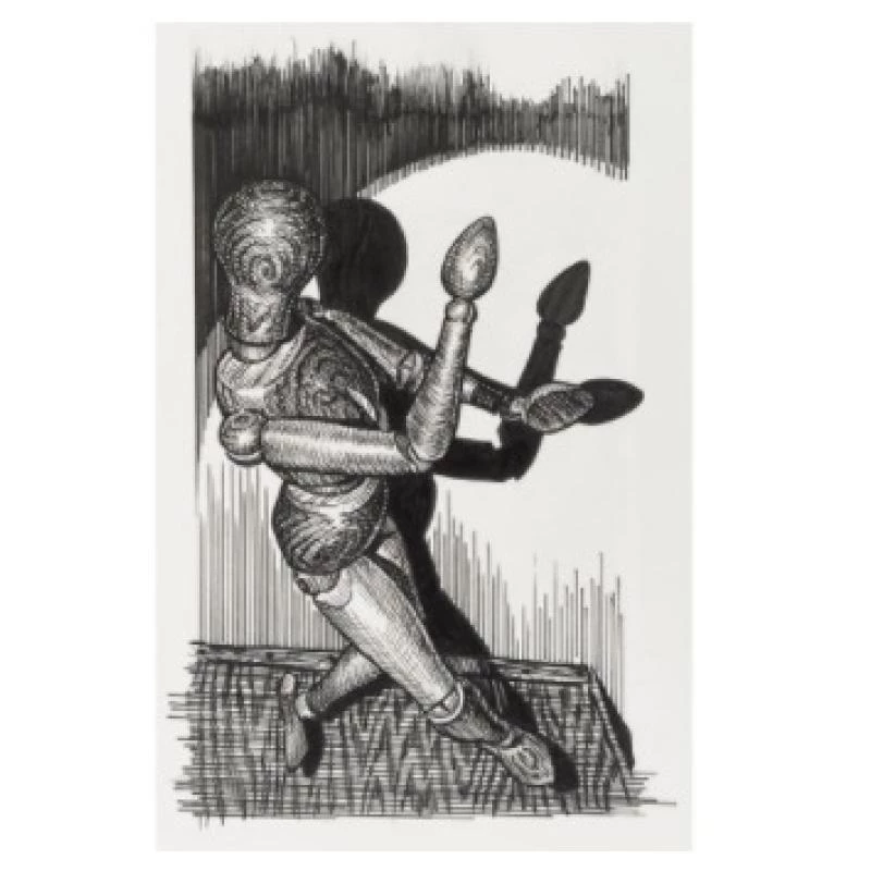Mehānisko zīmuļu komplekts Faber-Castell 167154 — 6 gab., melns plastmasas korpuss, melns vads