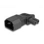 Strāvas adapteris DeLOCK 80473 C14 uz C7 2.5A 90° Melns