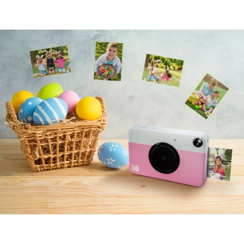 Kodak PRINTOMATIC Momentāno fotoaparāts, 2x3 inch, Rozā