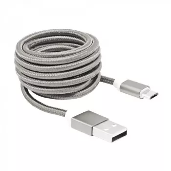 Sbox USB -> Micro USB vīriešu/vīriešu 1.5m balts USB-10315W