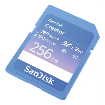 SanDisk Creator SD atmiņas karte UHS-II 256GB ātrums līdz 280 MB/s