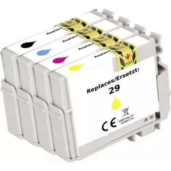Renkforce tintu komplekts Epson T2986 (C13T298640) saderīgs Melns, Ciāns, Fuksīns, Dzeltens RF-5705460 (RF-5705460)