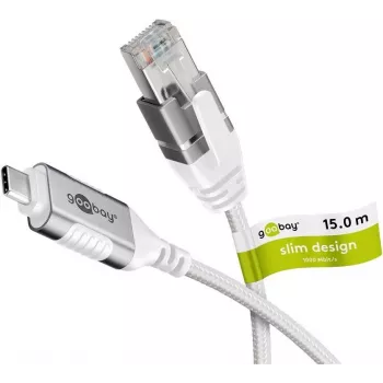 Goobay Ethernet-Cable USB-C 3.1 uz RJ45 Slim 15 m (74392)