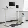 Rokas regulējams augstuma galds Ergo Office, max 40 kg, max augstums 117 cm, ar virsmu stāvus un sēdus darbam, ER-401 W
