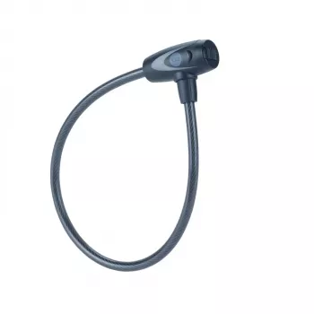Atslēdzams velosipēda trosis 10 mm - YCK0/10/60/2 Melns