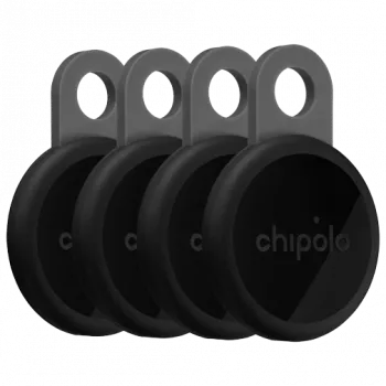 Chipolo LOOP 4 gab. komplekts, uzlādējams Bluetooth izsekotājs, ogle, saderīgs ar Apple Find My