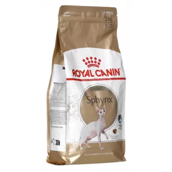 Sausā barība kaķiem Royal Canin Sphynx Adult 2 kg – cūkgaļas garša