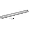 Priekšējais vāks Helos LWL sadales kārbai, 19 inch (48,3 cm), pelēks