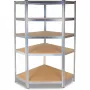 Dārza instrumentu plaukts Top e shop Rack GC9030 — cinkots tērauds un MDF, 900x300x1800 mm, brīvi stāvošs/pie sienas, 875 kg slodze