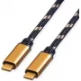 ROLINE GOLD USB4 Gen3x2 40Gbit/s kabelis C-C ST/ST 100W 2m - kabelis - digitāls/datu (11.02.9039)