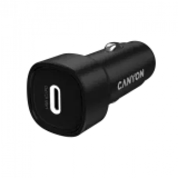 Auto lādētājs CANYON OnDrive 30 PD 30W USB-C Melns