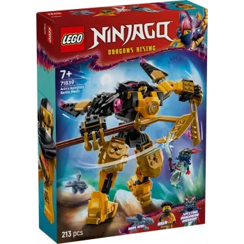 LEGO būvkomplekts NINJAGO 71839 Arina Spinjitzu kaujas mehs, 213 gabali, 2 minifigūras, augstums 160 mm