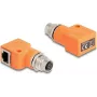 DeLOCK 60668 Adaptera pārveidotājs M12 uz RJ45, oranžs, zeltīti kontakti