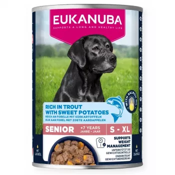 Eukanuba EUK DOG CAN LC SR AB TRUT&SWPT 400g mitrā barība pieaugušiem suņiem