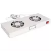 Ventilācijas ventilators ROLINE 19 inch jumta ventilatora bloks 2 ventilatori Termostats pelēks