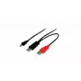 USB datu kabelis Elotouch E796577 — USB A uz USB A / Mini-USB A, 2.5 m, melns