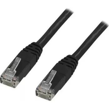 Deltaco TP-67S tīkla kabelis 7m Cat6 U/UTP Melns
