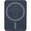 Ferrari Powerbank FEPB5MNCAK 15W 5000mAh Melns/melns Metāla Logotips MagSafe