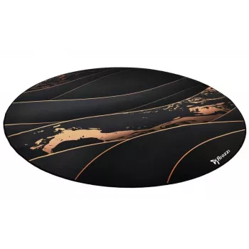 Grīdas paklājs Arozzi Zona Round Floor Pad — Melns/Zelts, apaļš aizsargpaklājs grīdai