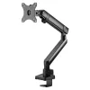 Monitora roka SILVERSTONE SST-ARM13 — viena monitora regulējama augstuma VESA stiprinājums, sudraba