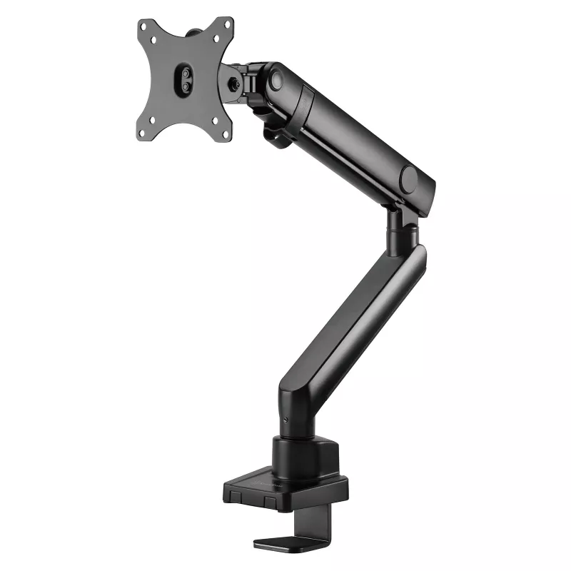 Monitora roka SILVERSTONE SST-ARM13 — viena monitora regulējama augstuma VESA stiprinājums, sudraba