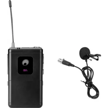 Lavaljē mikrofons Omnitronic UHF-E sērija 531.9 MHz — vadu lavaljē UHF bezvadu sistēmām