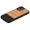 Aizsargmaciņš Man and Wood iPhone 12 mini Herringbone Nero Black
