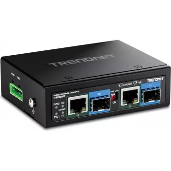 Tīkla mediju pārveidotājs TRENDnet TI-BF22SFP 1GbE ar 2 RJ-45 portiem un 2 SFP slotiem