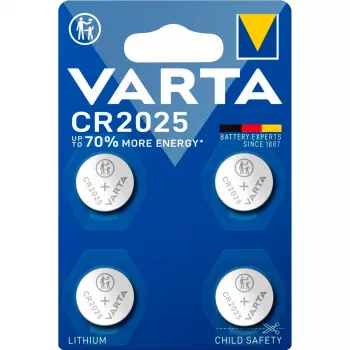 Vienreizējās lietošanas baterija Varta 06025 101 404 CR2025 Litija 20mm