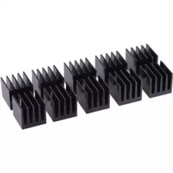 Alphacool GPU RAM alumīnija dzesēšanas radiatori 15x15mm - melns 10 gab. (17155)